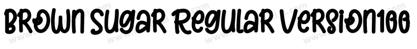 Brown Sugar Regular Version1000字体转换